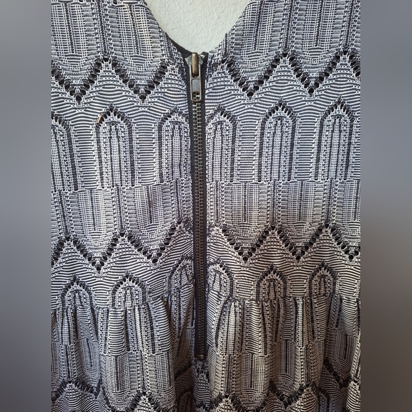 Lucky Brand Womens Black/Gray Tank Mini Dress Fit and Flare. Size L - Picture 6 of 7